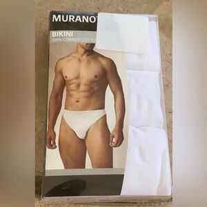 Murano 3 Pk Bikinis Men’s Sz XL 100% combed Cotton